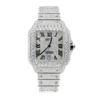 41MM MOISSANITE DIAMOND WATCH 20CT - My Store