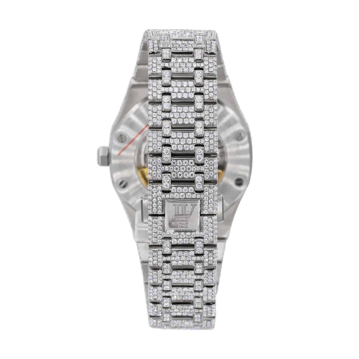 AP STAINLESS STEEL 41MM MOISSANITE DIAMOND WATCH 25CT WITH TWO-TONE OPTION - My Store